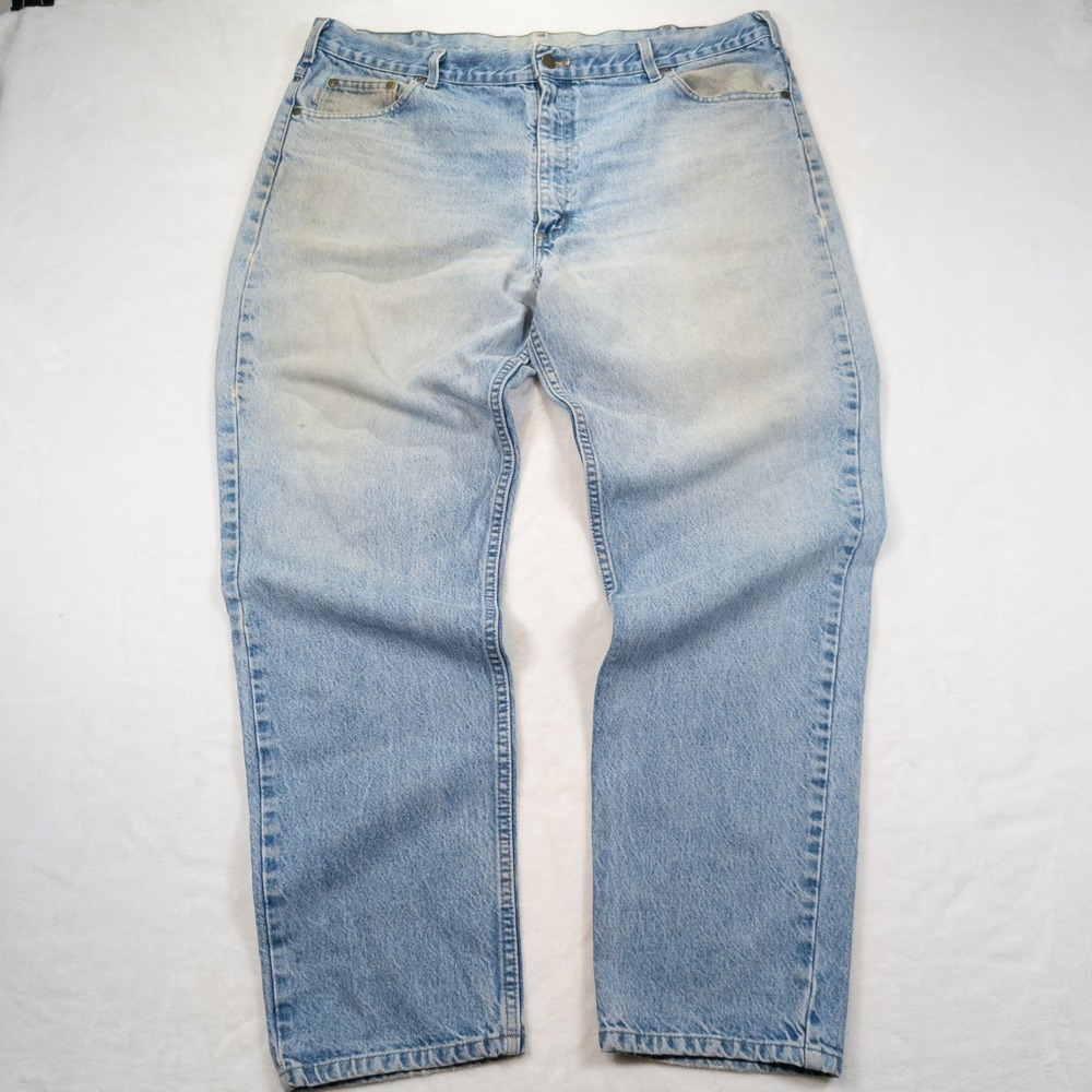 VTG Carhartt B18STW Jeans Men 42x32 Blue True Lived-In Y2K Workwear Streetwear